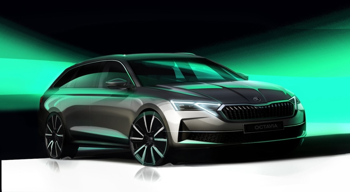 Skoda Octavia restyling 2024, che frontale!