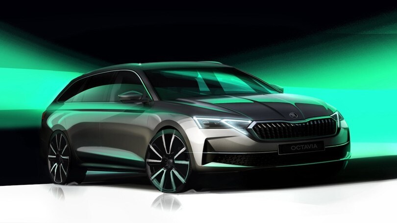 Skoda Octavia restyling 2024, che frontale!