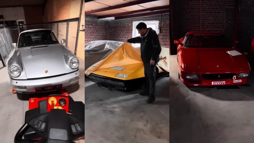 Il garage dimenticato di un uomo misterioso che vende Porsche e Ferrari d'epoca