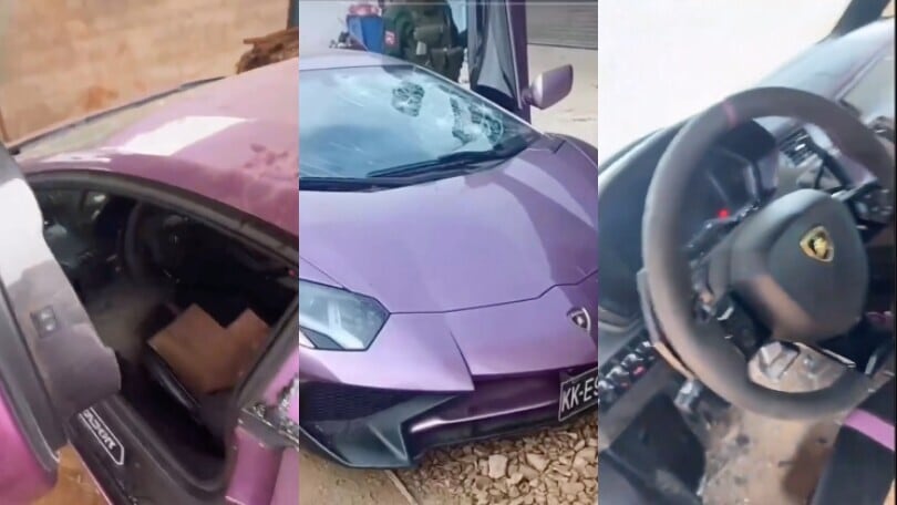 La Lamborghini abbandonata nella giungla trovata in pessime condizioni