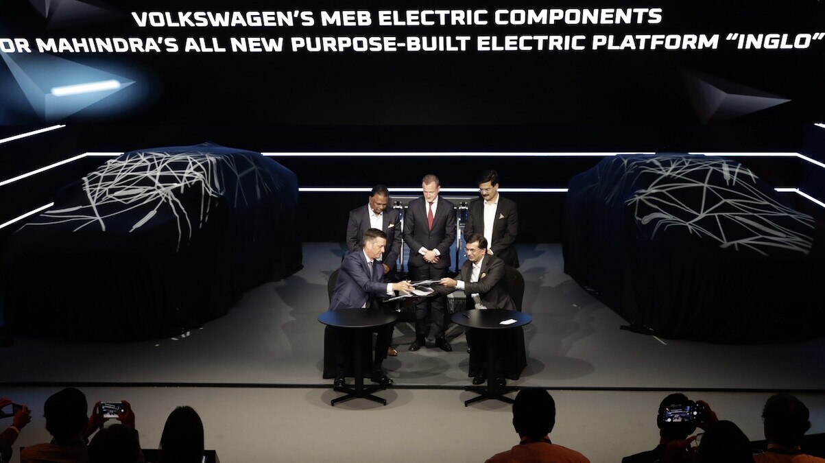 Volkswagen, accordo con Mahindra su parti MEB e celle unificate