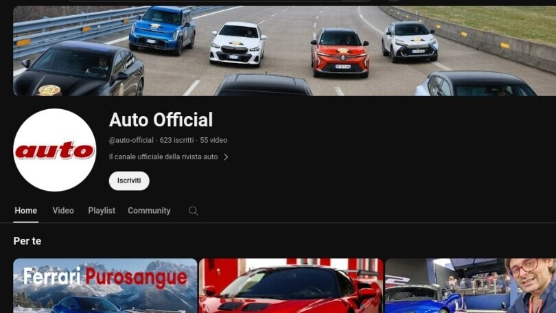Auto è anche su YouTube