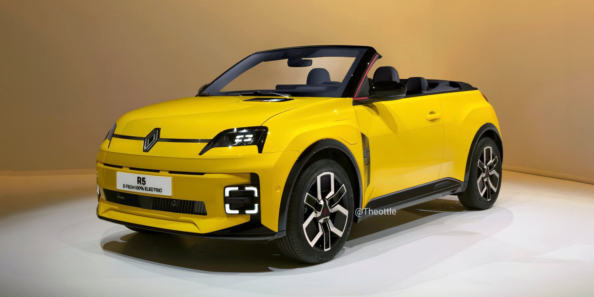 Nuova Renault 5 E-Tech cabriolet, ecco come sarebbe (RENDER)