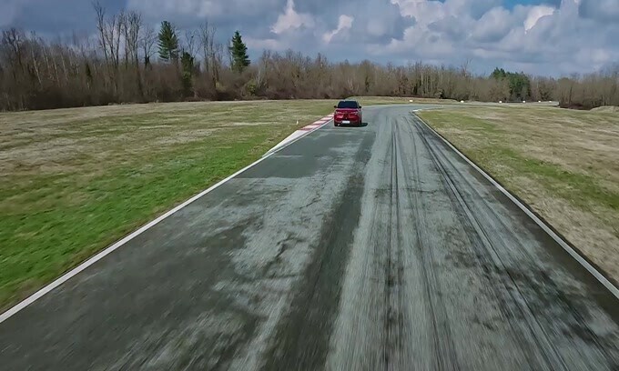 Alfa Romeo Milano, in azione al Balocco