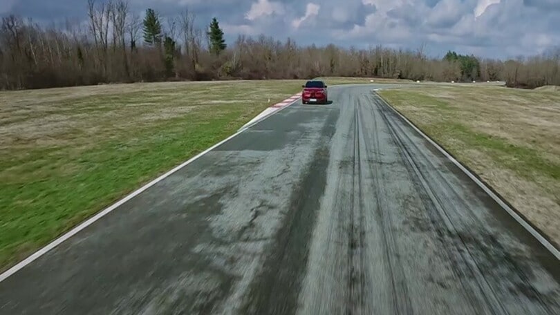 Alfa Romeo Milano, in azione al Balocco