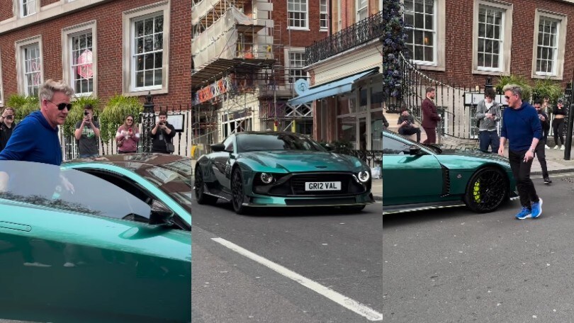 Gordon Ramsay beccato a Londra su un'Aston Martin da 1,6 milioni di euro
