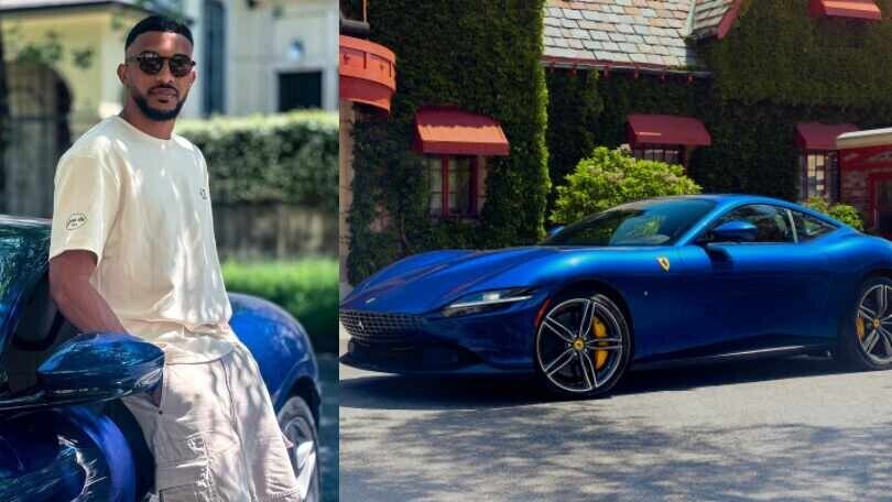 Bremer, gli scatti social con la Ferrari Roma da 217mila euro