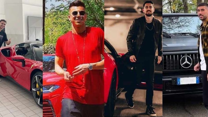 La Nazionale italiana delle supercar: tutte le auto di lusso degli Azzurri