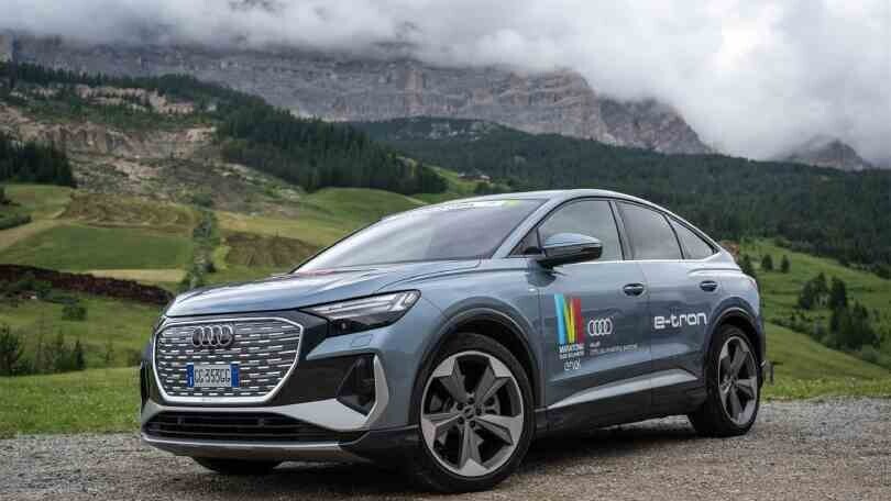 Audi alla Maratona dles Dolomites - Enel con una flotta elettrica