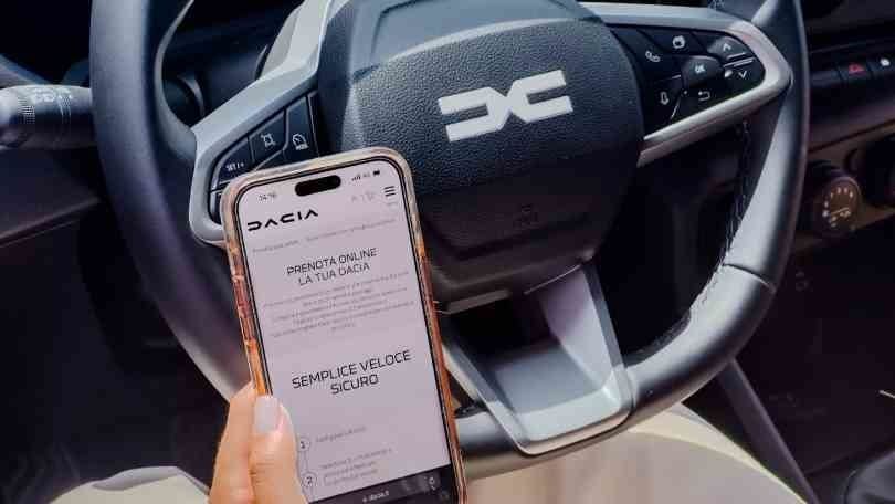 Dacia lancia DOBA per ordinare auto online