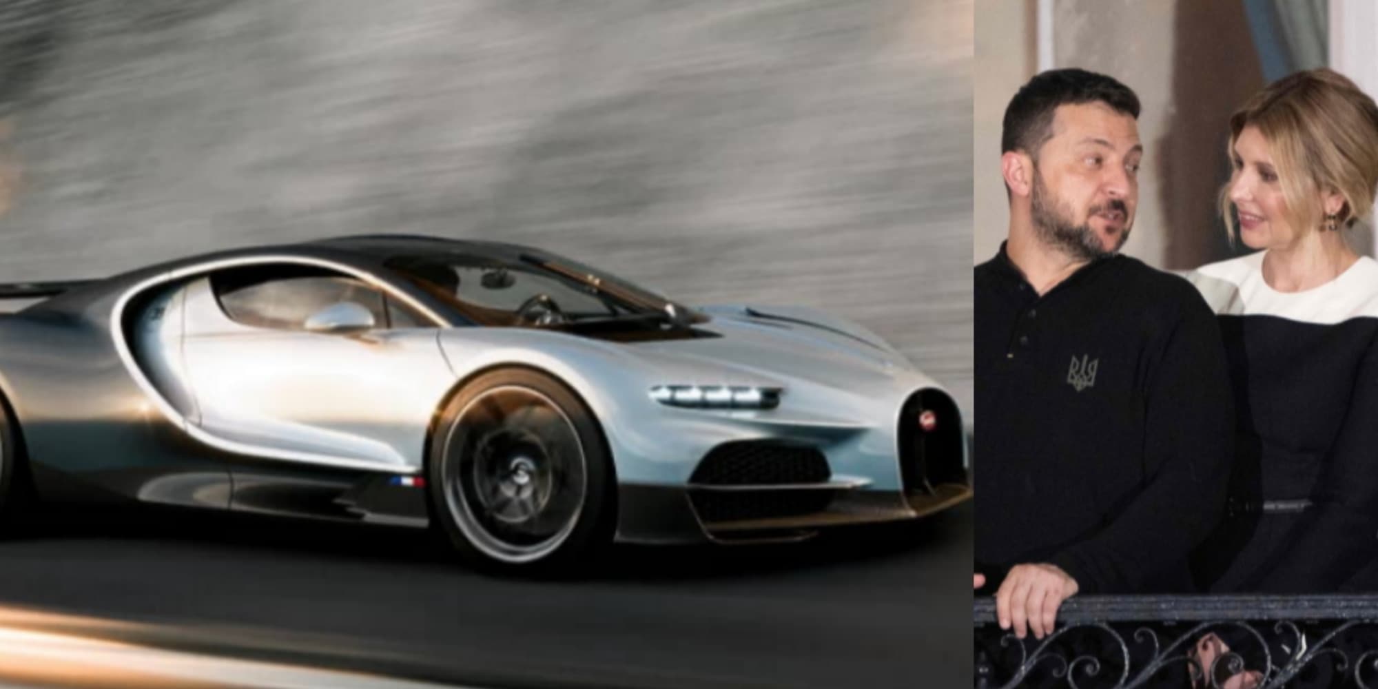 La Bugatti da 4milioni della moglie di Zelensky: la fake news indigna il web