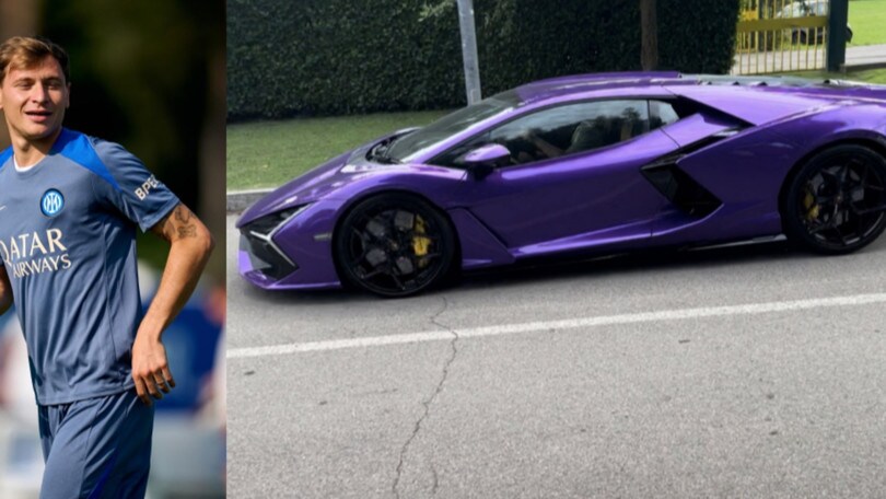 L'Inter torna ad allenarsi e Nicolò Barella sfoggia la nuova scintillante Lamborghini