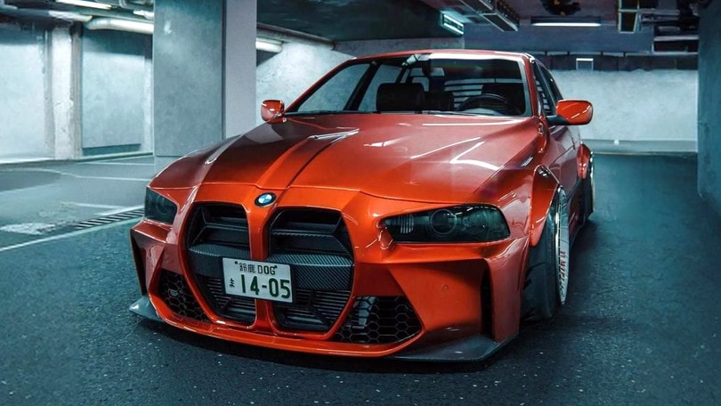 BMW Serie 5 E39 con frontale M4: il risultato fa discutere