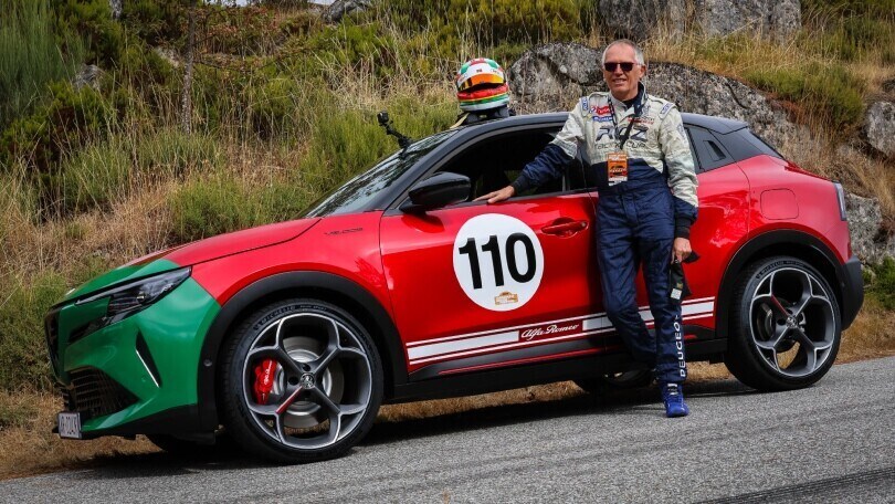 Carlos Tavares guida l'Alfa Romeo Junior 280 Veloce in Portogallo