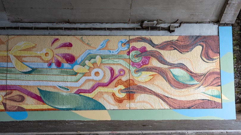 Toyota, inaugurato a Roma il murale Transmission