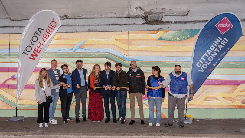 Toyota porta "Aria a Colori" a Roma: inaugurato il murale "Transmission"