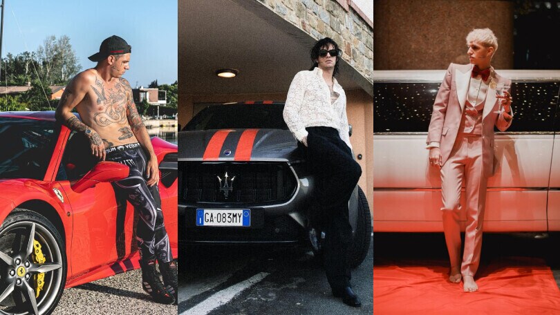 Limousine e supercar esagerate: Achille Lauro non è mai banale!