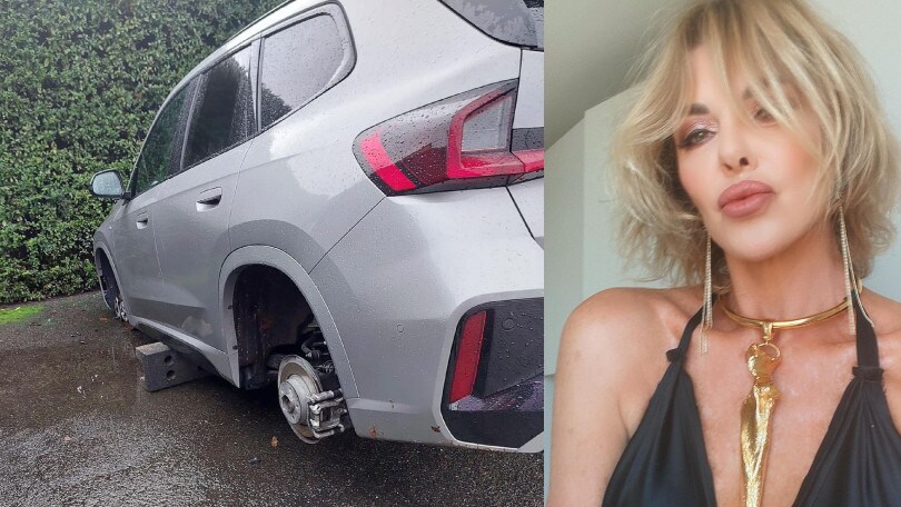 Rubate le ruote all'auto di Alba Parietti: lo sfogo social