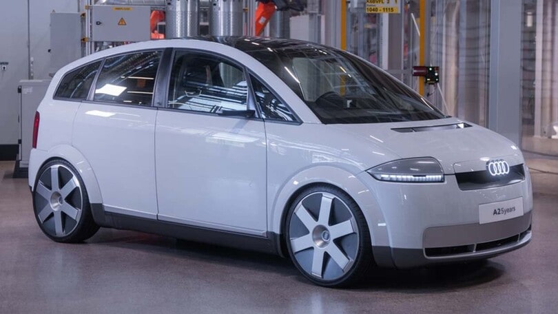 Audi A2 e-tron, un quarto di secolo dopo rinasce elettrica