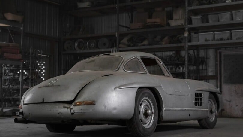 La Mercedes 300 SL Gullwing del 1956 all'asta