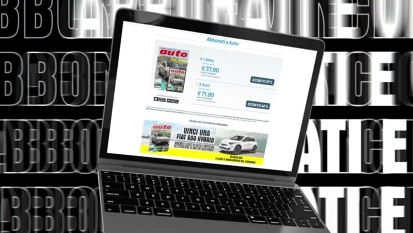 Abbonati ad Auto e vinci una Fiat 600 Hybrid