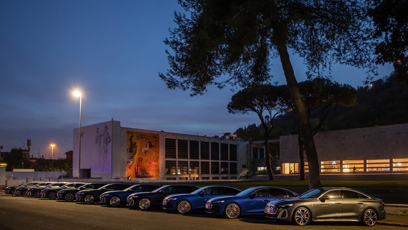Nuova Audi A5, l'anteprima a Roma con una parata di Vip