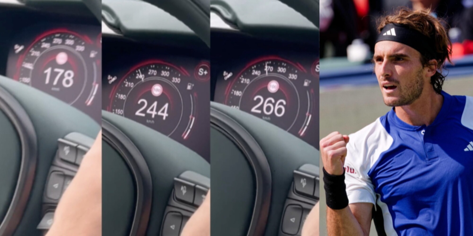 Tsitsipas, follia in strada: a 276 km/h con l'Aston Martin costosissima