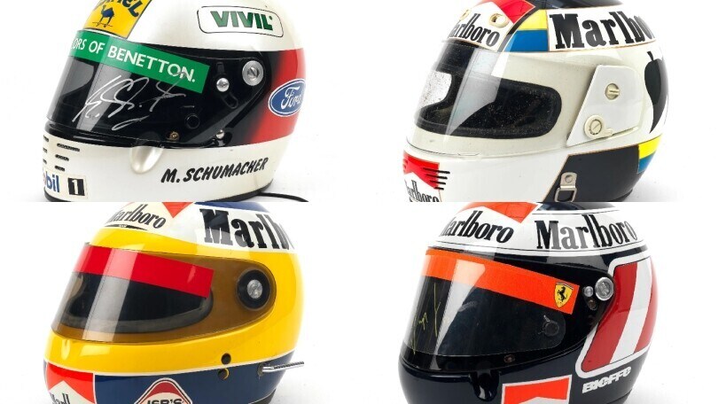 Da Bonhams all'asta i caschi indossati dai piloti più grandi