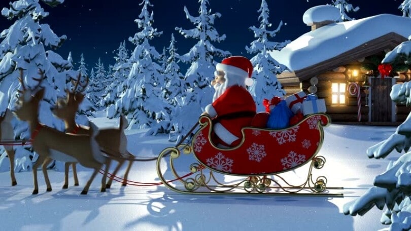Furgoncino con slitta di Babbo Natale fermato dai Carabinieri