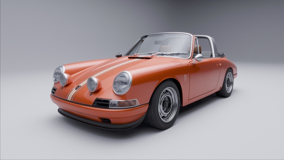 Kamm ripensa la Porsche 912c Targa: leggerissima e agilissima