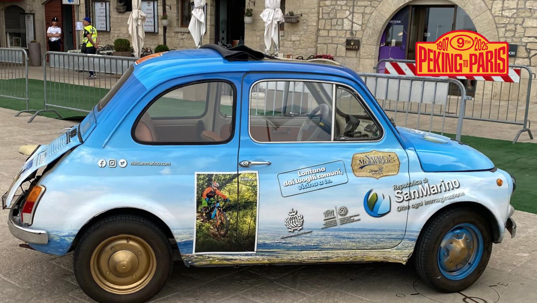 Da San Marino alla Pechino-Parigi, verso l'impresa con una vecchia Fiat 500