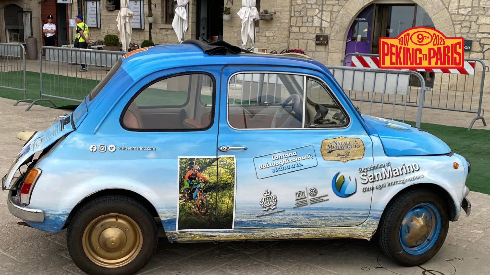 Da San Marino alla Pechino-Parigi, verso l'impresa con una vecchia Fiat 500
