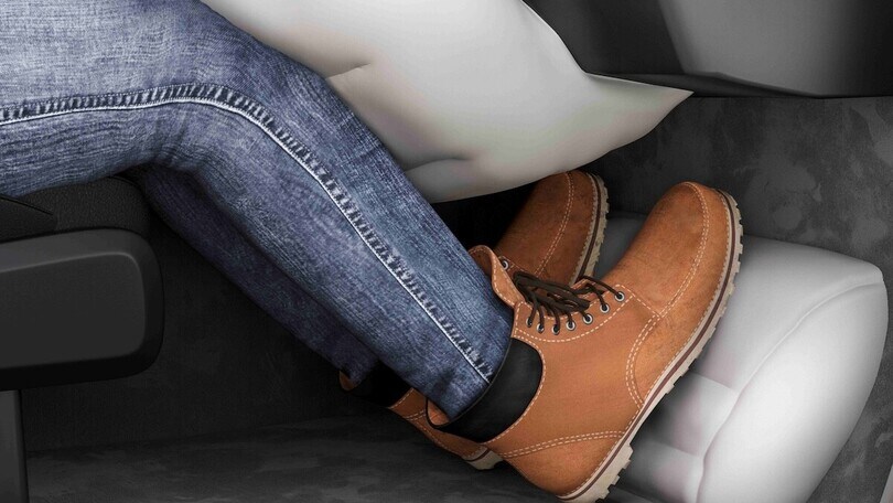 Gambe al sicuro con l'airbag per i talloni