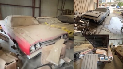 Ritrovate decine di muscle car abbandonate in un fienile!