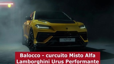 Lamborghini Urus Perfomante, l'onboard al Balocco
