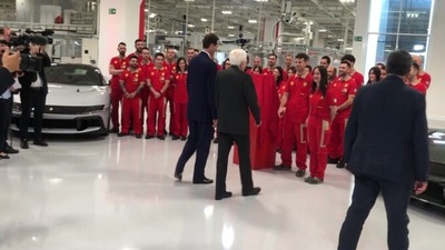 Elkan e Mattarella inaugurano il nuovo e-building Ferrari