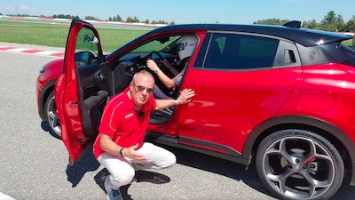 Alfa Romeo Junior Veloce, hotlap al Balocco