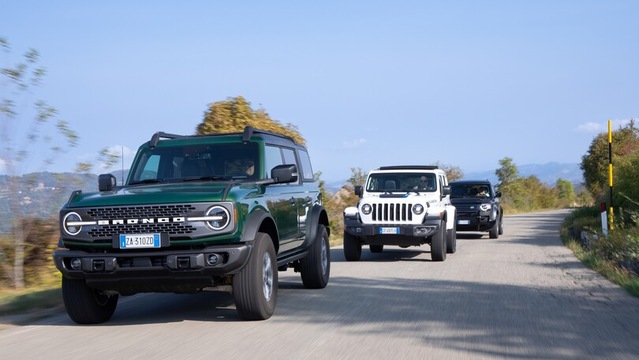 Ford Bronco, Land Defender e Jeep Wrangler: il confronto