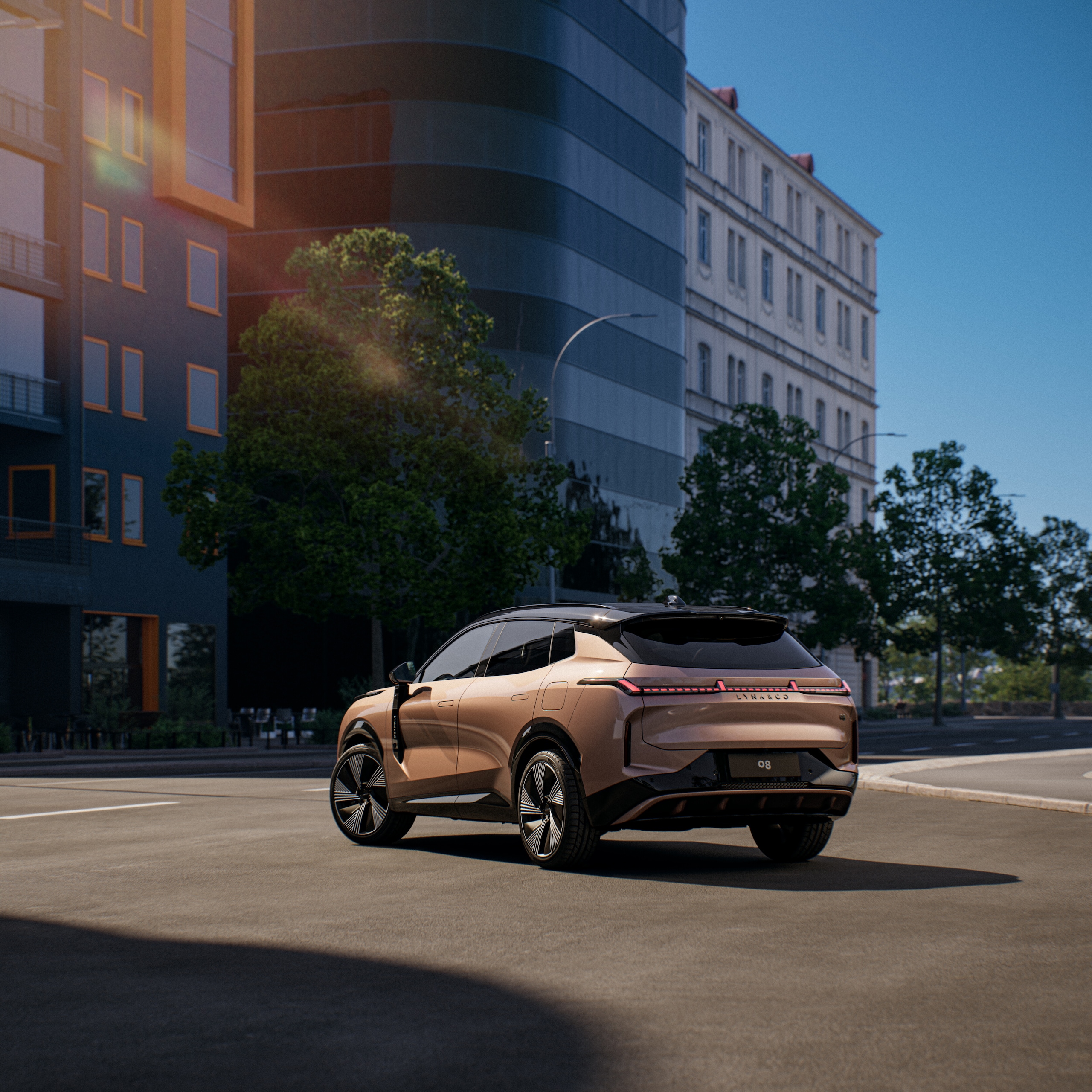 Le foto della Lynk & Co 08, Suv ibrido plug-in da 200 km di autonomia