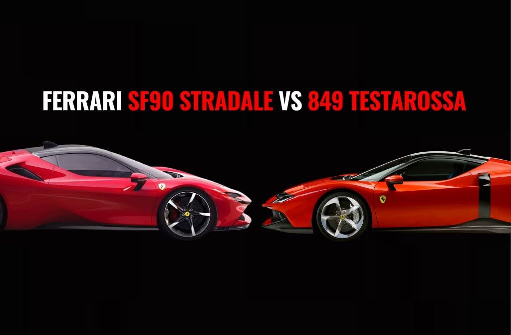 Ferrari SF90 Stradale VS 849 Testarossa: come cambia la V8 ibrida del Cavallino