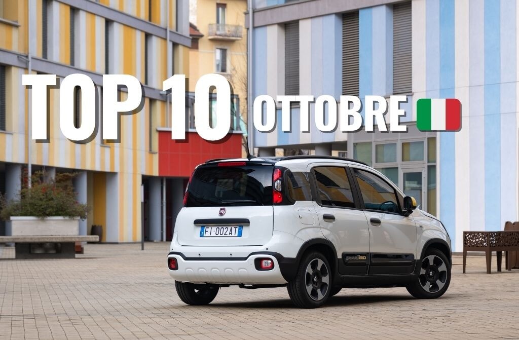 Le 10 auto più vendute in Italia a ottobre