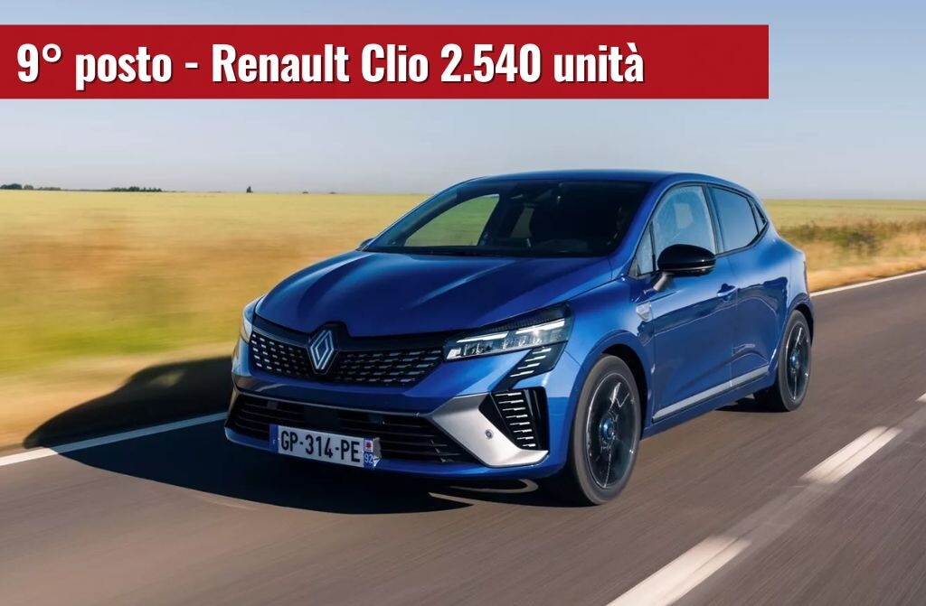 Le 10 auto più vendute in Italia a ottobre