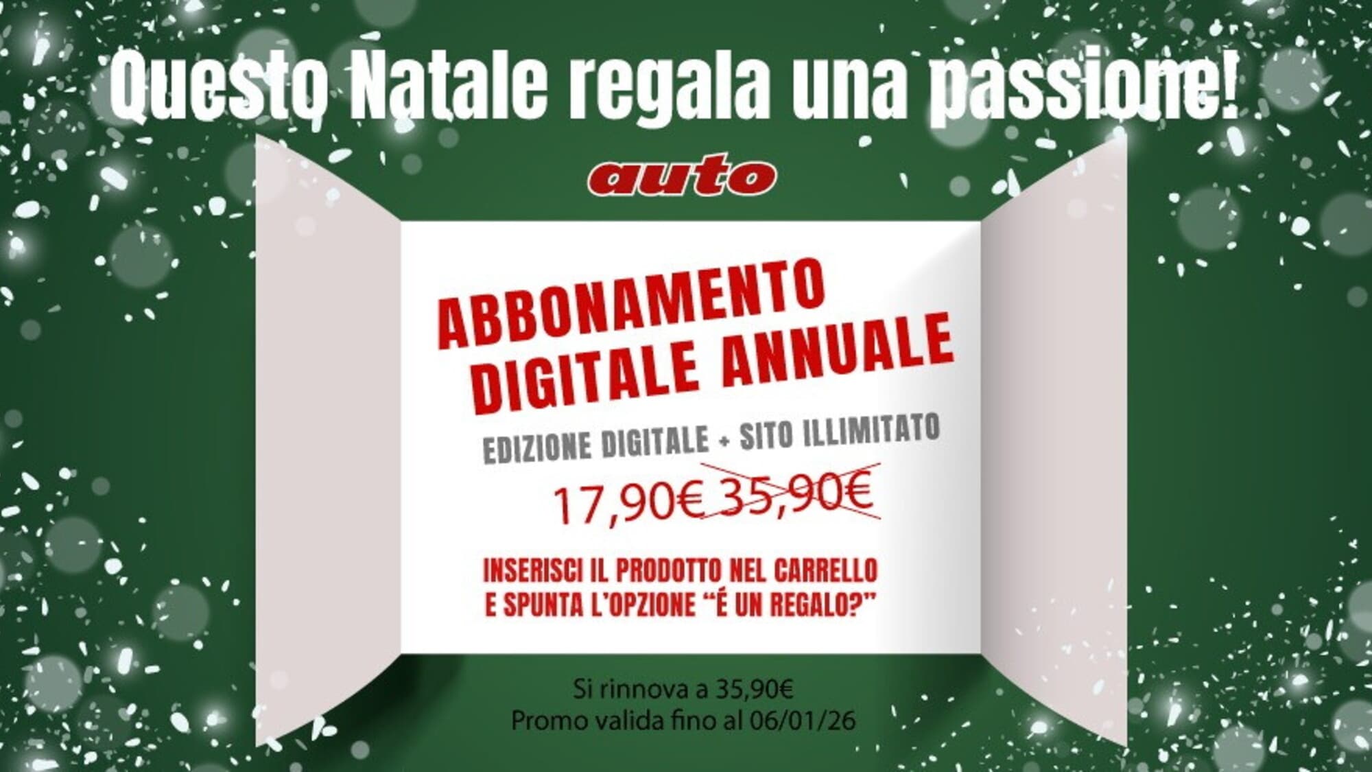 A Natale regala la passione per le Auto