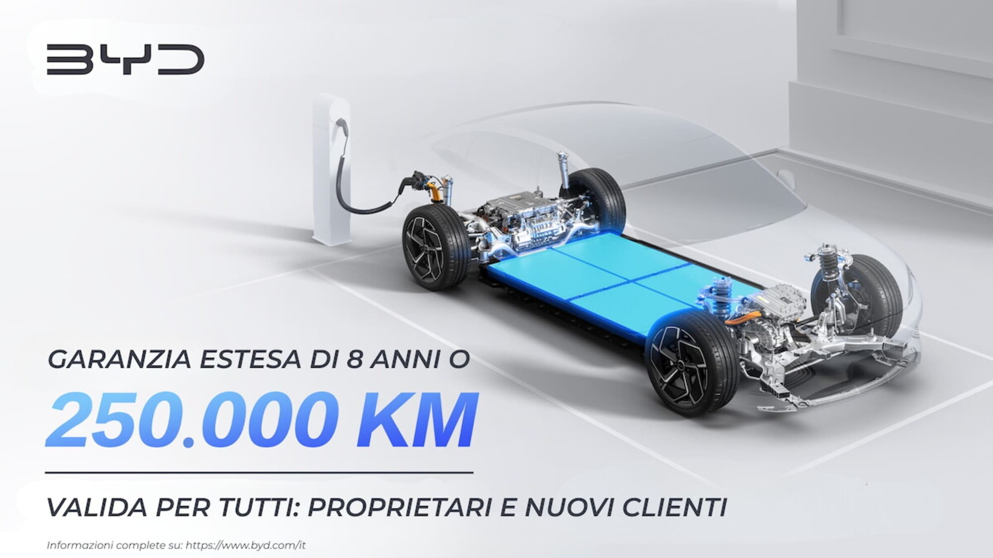 BYD estende la garanzia della Blade Battery fino a 8 anni o 250.000 km
