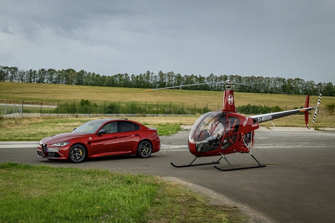 Evocopter ClassiX, l'Alfacottero ispirato alla Giulia Quadrifoglio
