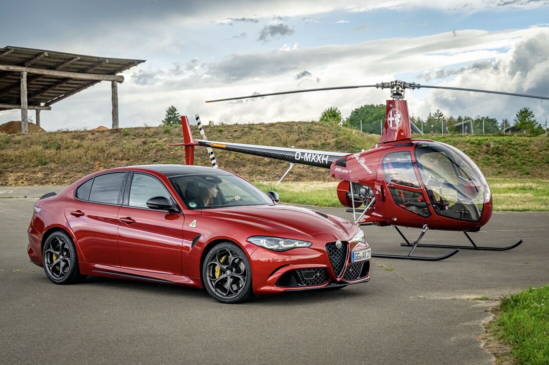 Evocopter ClassiX, l'Alfacottero ispirato alla Giulia Quadrifoglio