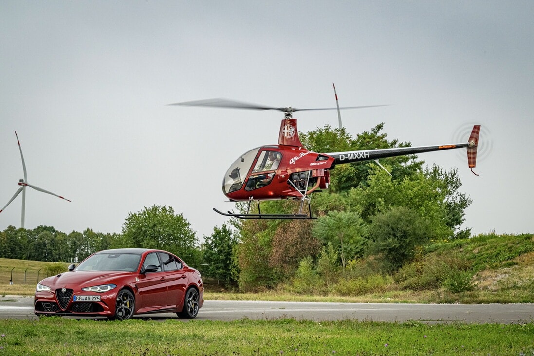 Evocopter ClassiX, l'Alfacottero ispirato alla Giulia Quadrifoglio