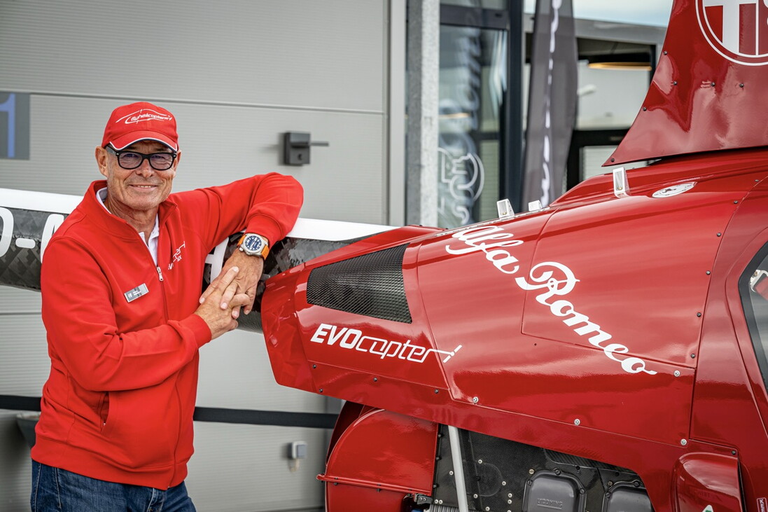 Evocopter ClassiX, l'Alfacottero ispirato alla Giulia Quadrifoglio