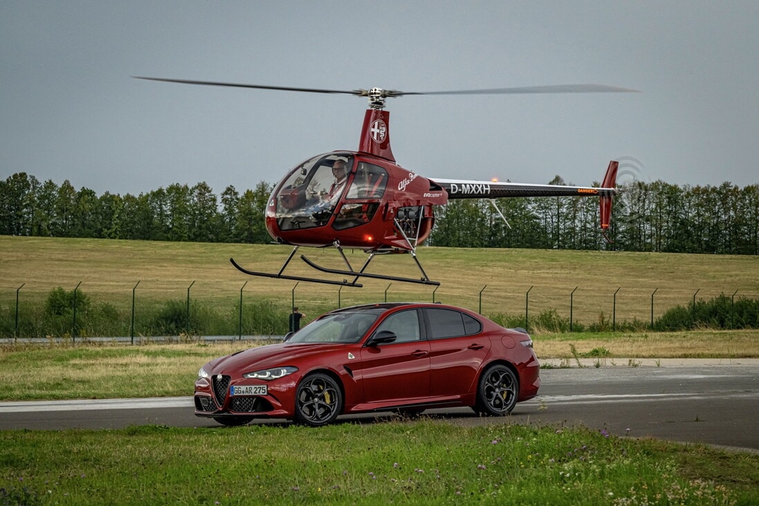 Evocopter ClassiX, l'Alfacottero ispirato alla Giulia Quadrifoglio