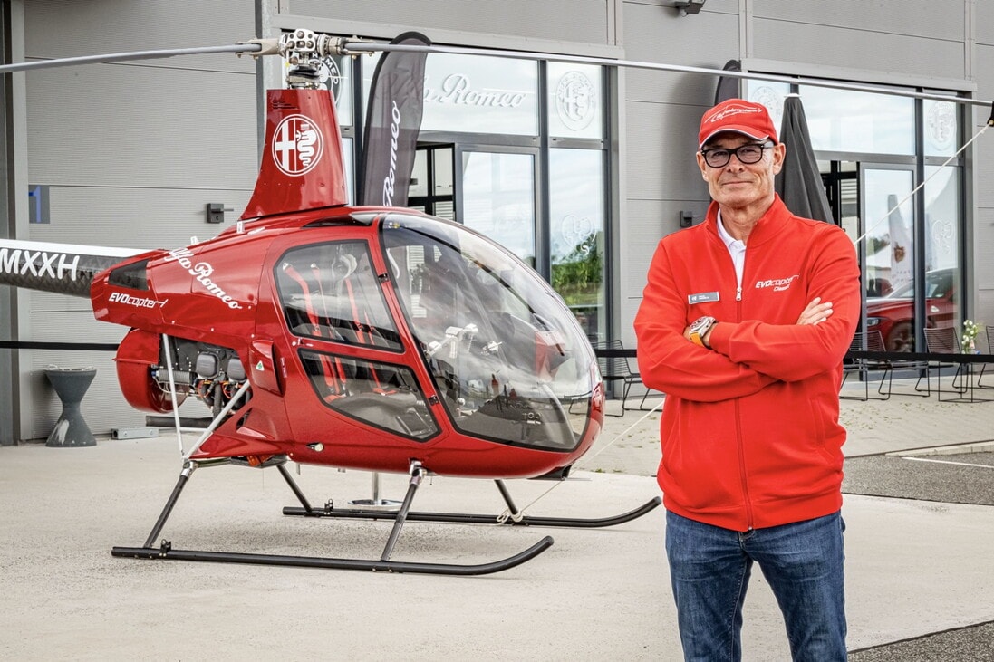 Evocopter ClassiX, l'Alfacottero ispirato alla Giulia Quadrifoglio